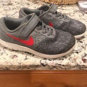 Boys Nike size 12.5 gray sneakers